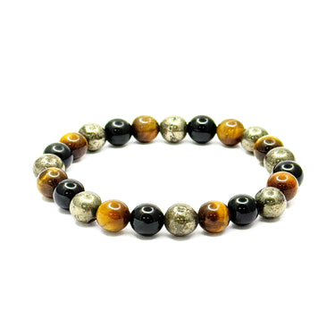 Multi Gemstone 8mm link Bracelet