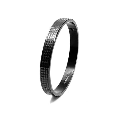 Diamond patternd Kada bangle Bracelet in Black