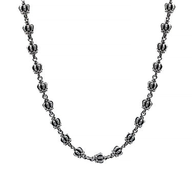 Luther - Sterling Silver Men's Crown NeckChain