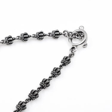 Luther - Sterling Silver Men's Crown NeckChain