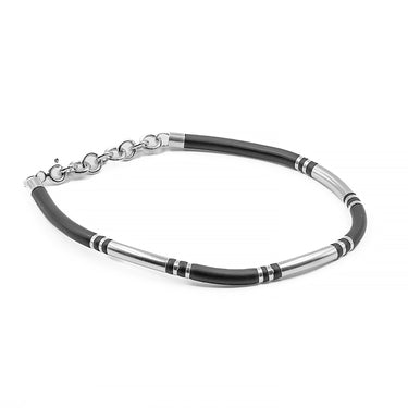 Sternline - Minimal 925 sterling silver silicon rubber bracelet