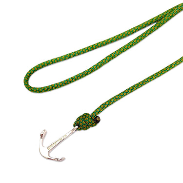 Nautical Rope Anchor Wrap Bracelet in Green cord