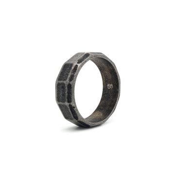 Mens textured Ring combo