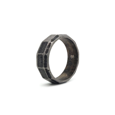Mens textured Ring Combo
