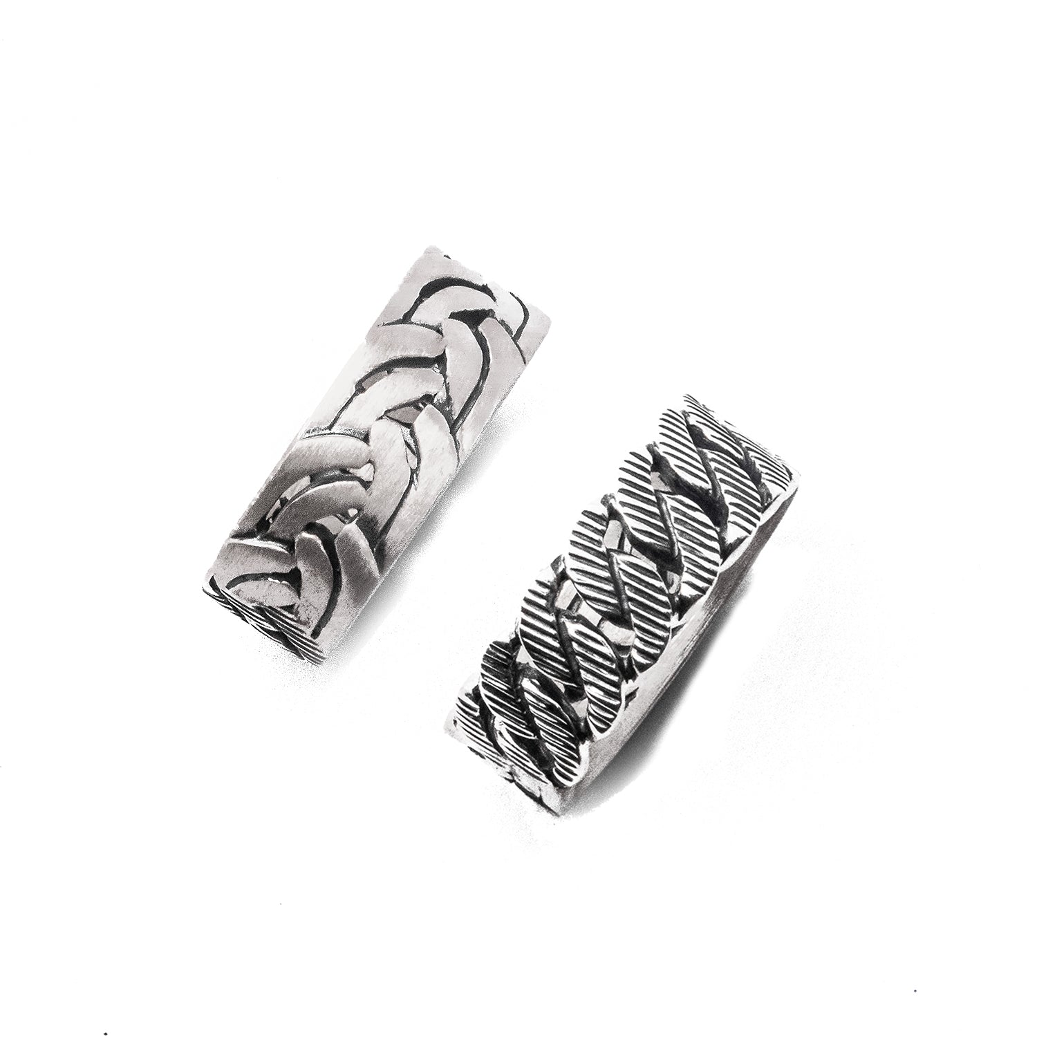 2 way wearable Cuban ring in Solid 925 sterling silver