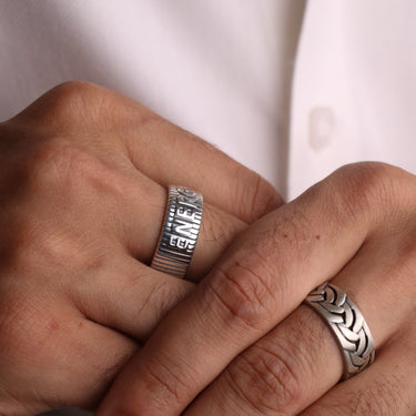 2 way wearable Cuban ring in Solid 925 sterling silver