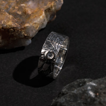 Free spirted  wanderlust Feather Ring in 925 sterling silver