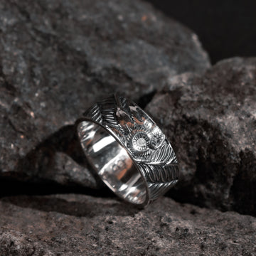 Free spirted  wanderlust Feather Ring in 925 sterling silver