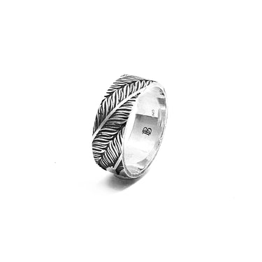 Free spirted  wanderlust Feather Ring in 925 sterling silver