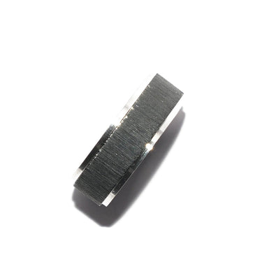 Black brushed finish SS ring