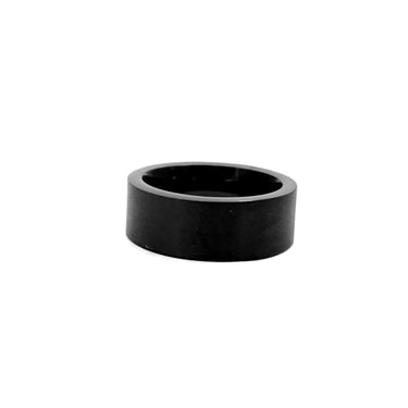 Matte Black Brushed Classic Men's  Ring