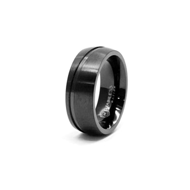 Matte Black Classic Men's Ring