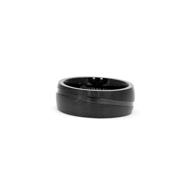 Matte Black Classic Men's Ring