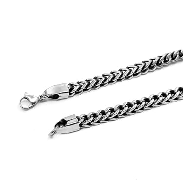 5 mm Oxidized Stainless Steel Single Layer Chain Bracelet