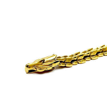The Falcon chain Bracelet in Yellow Gold Finish