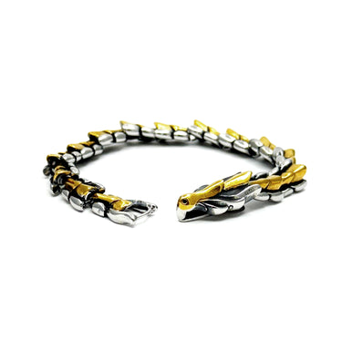 The Falcon chain Bracelet in Yellow & Oxidized Finish