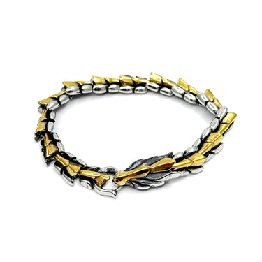 The Falcon chain Bracelet in Yellow & Oxidized Finish