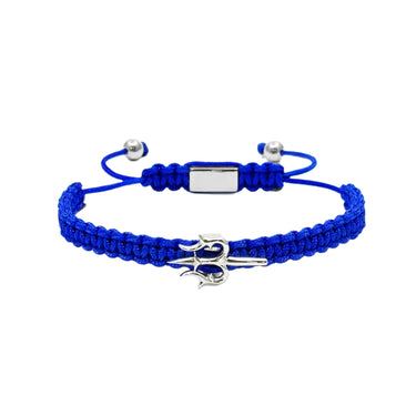 Mighty Trishul Bracelet in Royal Blue Macramé Threading