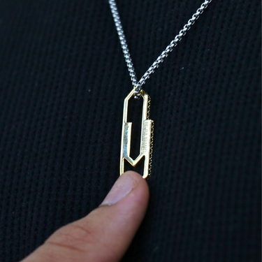 Paper Clip Pendant chain