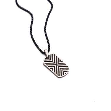 Geo Maze Tag Pendant