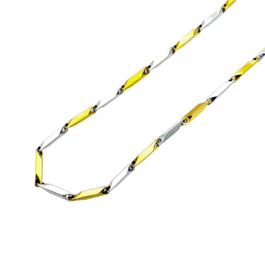 Italian bar chain in Two tone finish