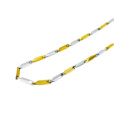 Italian bar chain in Two tone finish
