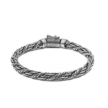 Twine - Oxidized Sterling Silver Men's Bracelet