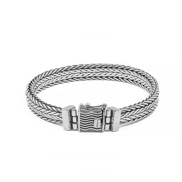 Foxtail Duo - Men's Woven Sterling Silver Bracelet