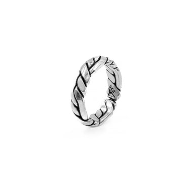 The Labyrinth Weave - Sterling Silver Men's Ring