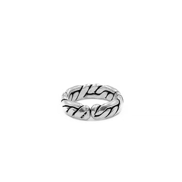 The Labyrinth Weave - Sterling Silver Men's Ring