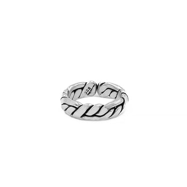 The Labyrinth Weave - Sterling Silver Men's Ring