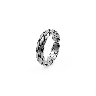 The Helix Weave - Sterling Silver Men's Ring