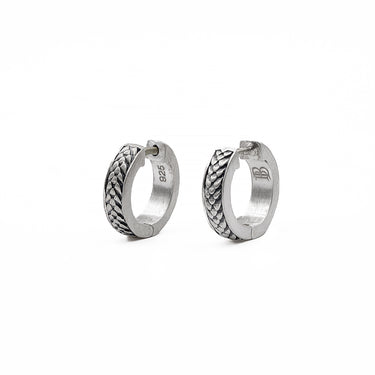 Leviathan - Sterling Silver Men's Hoop Earrings