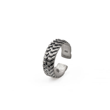 Draconique - Sterling Silver Men's Adjustable Ring