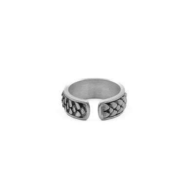 Leviathan - Sterling Silver Men's Adjustable Ring