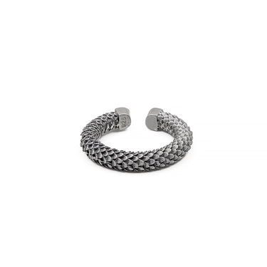 Drago -  Men's Ring in oxidixed 925 sterling silver