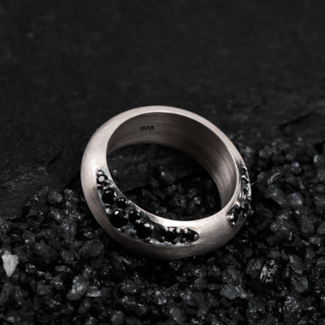 Dark desire Ring in matte Oxidized 925 Sterling silver