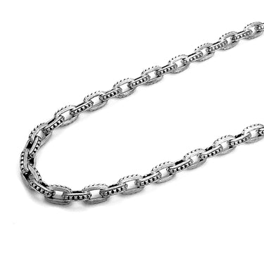 Pharoah link chain in Sterling Silver Matte Finish