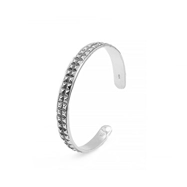 Fyre cuff bracelet in oxidixed 925 sterling silver