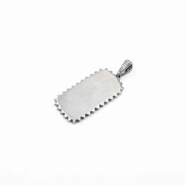 Aton Tag pedant in oxidixed 925 sterling silver