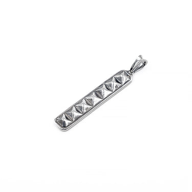 Amunsen oxidixed 925 sterling silver Bar Pendant