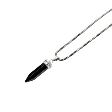 Noir accend Pendant in 925 sterling silver & Black Onyx stone