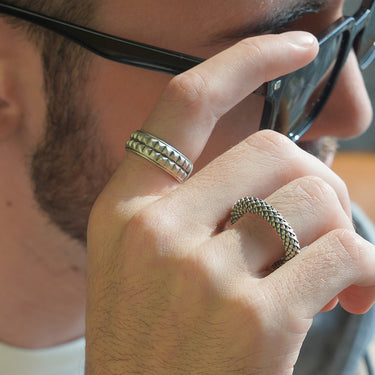 Myr oxidized 925 sterling silver Open Ring