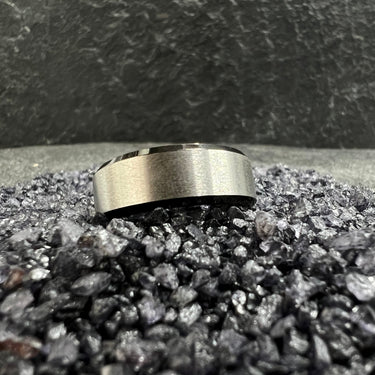 Silver matt Stainless Steel ring