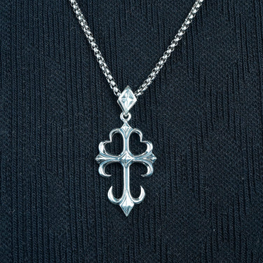 Sterling silver Cross Chain pendant