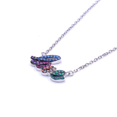 Love Multi diamond pendant