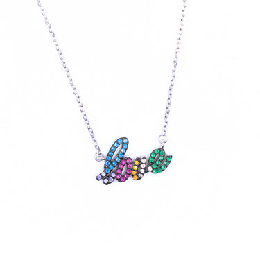 Love Multi diamond pendant
