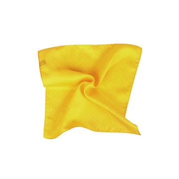 Opulent Solid Tone Pocket Square, Yellow