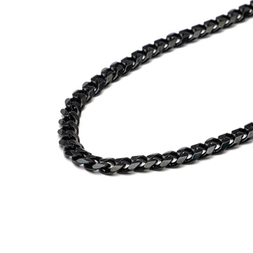 7mm Classic Cuban Link chain in Black