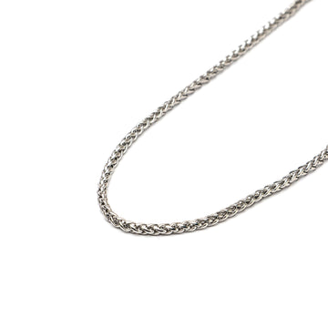 3mm Braided link chain in stainless steel